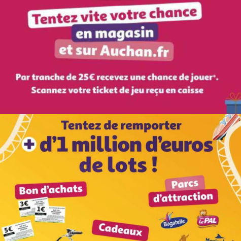 Grand jeu 25 jours Auchan 2022